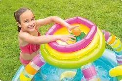 استخر بادی سرسره دار کودک جدید اینتکس intex 56137