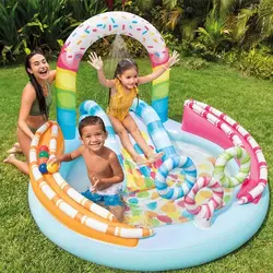 استخر بادی سرسره دار کودک خانگی اینتکس intex 57144