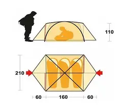 چادر مسافرتی سه نفره فرینو مدل LHOTSE