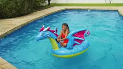 تشک بادی روی آب کودک طرح اژدها اینتکس