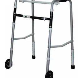 واکر تاشو چرخدار آلومینیومی با ارتفاع متغییر کد 2214
