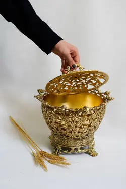 ظرف برنزی کد 0602 - فروشگاه برنزیلا