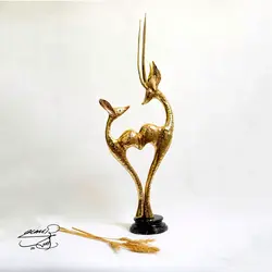 مجسمه غزال برنزی کد 0205 - فروشگاه برنزیلا
