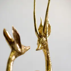 مجسمه غزال برنزی کد 0205 - فروشگاه برنزیلا