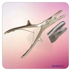 انبر جراحی استخوانRuskin rongeurs 16 cm straight rongeur forceps bone formation surgery surgical