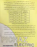 کلید فیوزکاردی 160 آمپر باکالیتی پیچاز الکتریک یزد مدلPEFS162