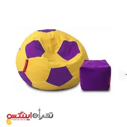 مبل شنی طرح توپ به همراه زیرپایی