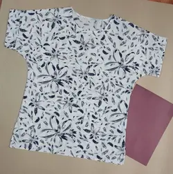 تیشرت نخی زنانه طرح گلپر