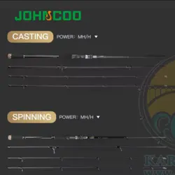 چوب ماهیگیری دو تکه جان کو مدل  JOHNCOO HUNTING BLACK