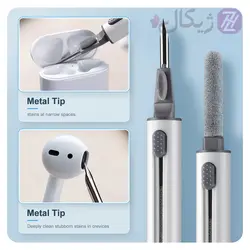 قلم تمیز کننده ایرپاد و هندزفری بلوتوثی ارلدام مدل T03