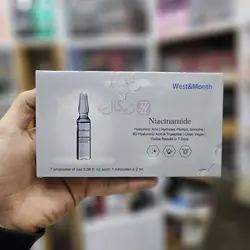 ویال ضد لک و ضد پیری پوست نیاسینامید West&Month بسته 7 عددی