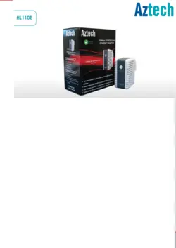 پاور لاین شبکهAztech 200Mbps Powerline HL110E استوگ