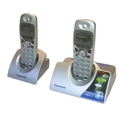 تلفن دو گوشی پاناسونیک بی سیم  پاناسونیک مدل KX-TCD442 استوک در حد