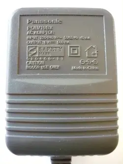 آداپتور 6 ولت گوشی تلفن بی سیم پاناسونیک مدل  Panasonic AC Adaptor PQLV19BX اصلی