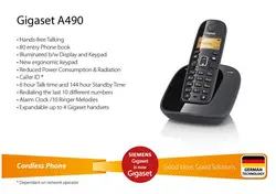 تلفن بیسیم گیگاست مدل ای 490 تک گوشی   Gigaset A490 استوک