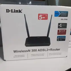 مودم روتر ADSL2 Plus بی‌سیم N300 دی-لینک مدل اکبندDSL-2750U