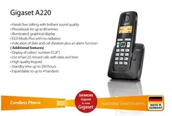 تلفن بی سیم گیگاست مدل Gigaset A220 آکبند