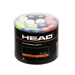 اورگریپ راکت تنیس هد Head XtremeSoft Overgrip بسته 60 عددی رنگارنگ