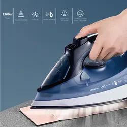 اتو بخار خانگی 2200 وات راف مدل R.1234 رنگ آبی - ایران راف