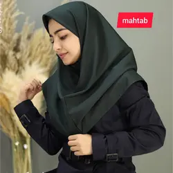 مقنعه ساده بادمجانی کد10