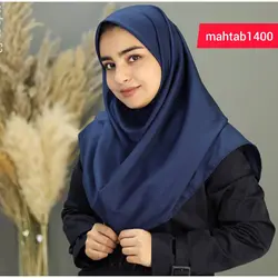 مقنعه ساده سبزتیره کد10