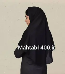 مقنعه ساده سبزتیره کد10