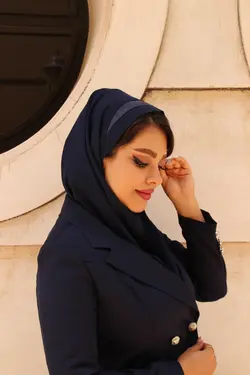 مقنعه نقابدارتل رنگی قرمزکد32