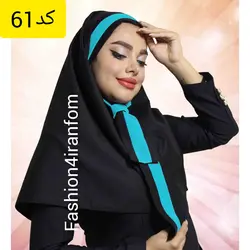 مقنعه کرواتی حریرطلایی کد61