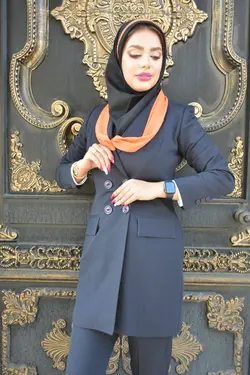 مقنعه تلدارشالدار گلبهی کد41