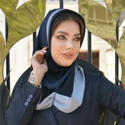 مقنعه تلدارشالدار گلبهی کد41