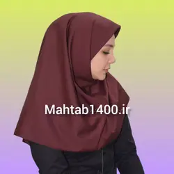 مقنعه ساده کرم کد10