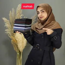 مقنعه ساده طوسی کد10