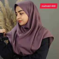 مقنعه ساده طوسی کد10
