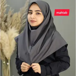 مقنعه ساده طوسی کد10