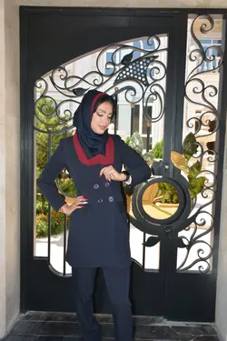 مقنعه تل دارشالدارقرمزکد41