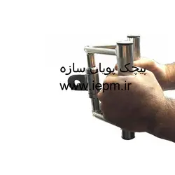 دستگیره حرفه ای بدنسازی فلزی تایوانی دستگاه کششی وسط گردان مدل دوبل ؛ دست جمع مارک هاوس فیت