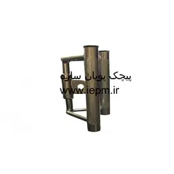 دستگیره حرفه ای بدنسازی فلزی تایوانی دستگاه کششی وسط گردان مدل دوبل ؛ دست جمع مارک هاوس فیت