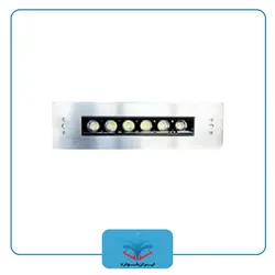 چراغ توکار استخری مستطیل استیل 6 وات تک رنگ