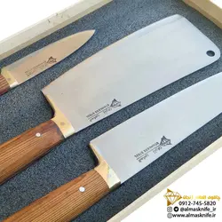 سرویس 3 پارچه مخصوص سبزیجات و گوشت (کیفیت و تیزی عالی)