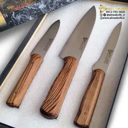 سرویس 3 پارچه چاقو آشپزخانه کلاسیک