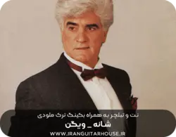 نت گیتار و تبلچر آهنگ شانه ویگن+ بکینگ ترک و آورد