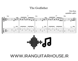 نت و تبلچر ملودی پدرخوانده godfather به همراه بکینگ ترک و آکورد گیتار