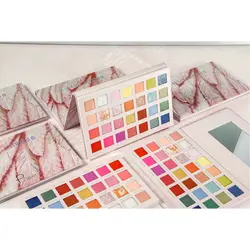 پالت سایه چشم 28 رنگ پودایر مدل FEATHER KINGDOM