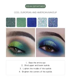 پالت سایه چشم 28 رنگ پودایر مدل FEATHER KINGDOM