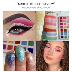 پالت سایه چشم 28 رنگ پودایر مدل FEATHER KINGDOM