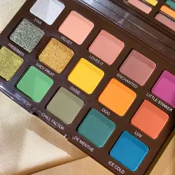 پالت سایه چشم 15 رنگ پودایر مدل Champagne Cola