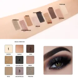 پالت سایه چشم 9 رنگ پودایر مدل Rock Stratum