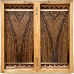 تخته نرد منبت کاری طرح اسکلت سرخپوست ۵۵ سانت