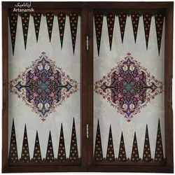 تخته نرد و شطرنج کادویی طرح خاتم صدفی