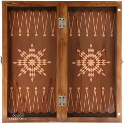 تخته نرد و‌ شطرنج کلاف‌ روس با روکش‌ ملچ